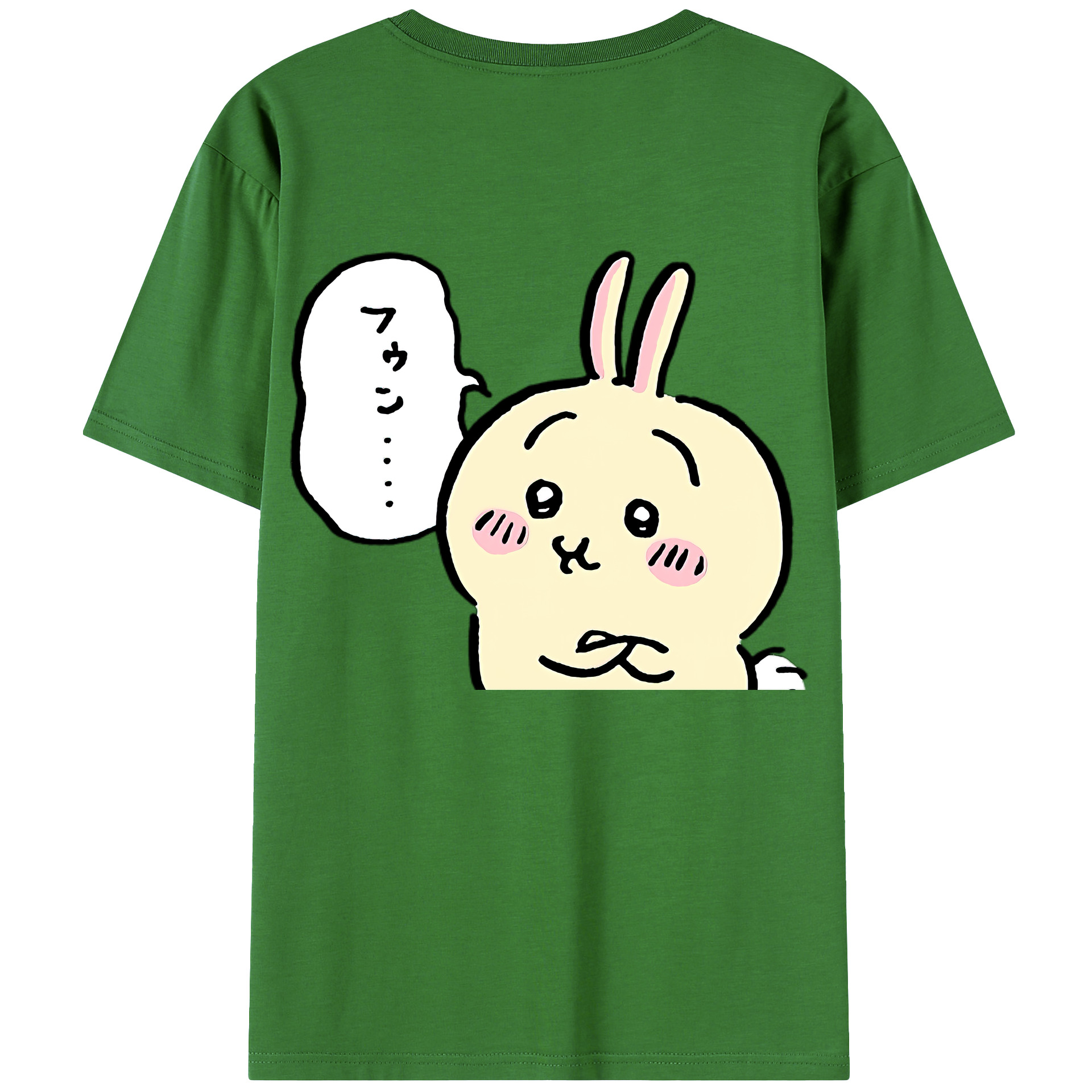 （画像用） ちいかわ うさぎ Chii-kawa usagi レディース半袖Tシャツ(バックプリント)